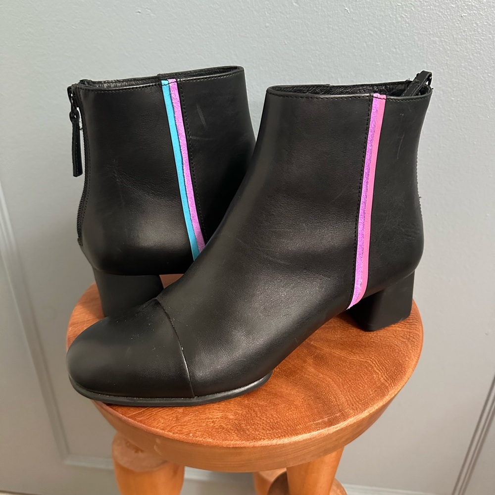 Camper Twins Leather Ankle Boots